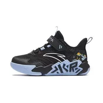 Anta Comfortable Versatile Non-Slip Wear-Resistant Breathable Low-Top Kids Basketball Shoes Kids sneaker Black A12439902-4 28