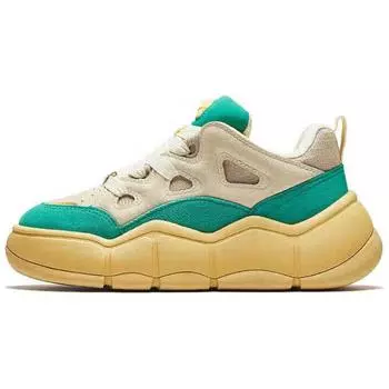 Anta Comfortable Versatile Non-Slip Wear-Resistant Low-Top Skate Shoes Women sneaker Light-Green 122448072-2 39