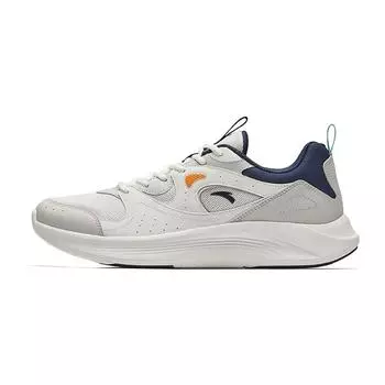 Anta Comfortable Versatile Shock Absorbing Non-Slip Wear-Resistant Low-Top Casual Running Shoes Men sneaker White Gray Blue 912445512-1 40