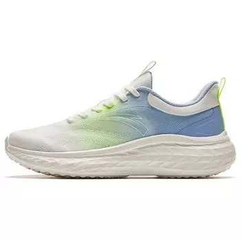 Anta Comfortable Versatile Shock Absorbing Non-Slip Low-Top Running Shoes Men Sneakers White Blue Yellow 912425510-1 41