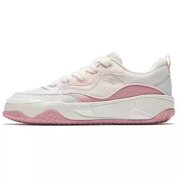 Anta Comfortable Versatile Wear-Resistant Non-Slip Breathable Low-Top Skate Shoes Women sneaker White Pink 922528072-2 35.5