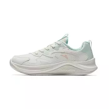 Anta Comfortable Warm Lightweight Non-Slip Low-Top Casual Running Shoes Women sneaker White Green 922445573-10 36