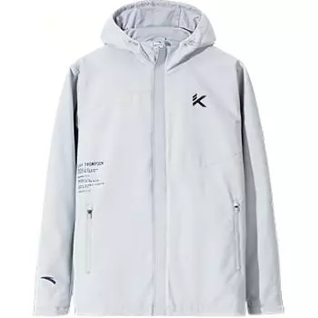 Anta Comfortable Waterproof Windbreaker Men Outerwear Cloud-Gray 152441602N-4 M