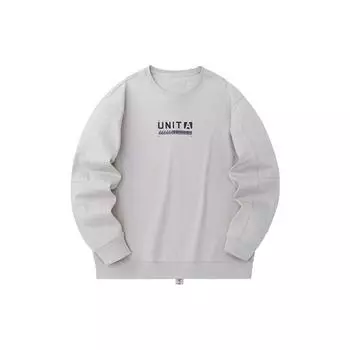 Anta Comprehensive Training Series Letter Round Neck Pullover Sweatshirt Men Sweatshirt Light-Seree 152337715-1 XXL