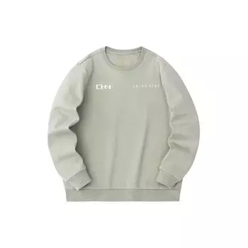 Anta Comprehensive Training Series Letter Round Neck Pullover Sweatshirt Men Sweatshirt Soft-Gray-Grey 152347732-2 2XL