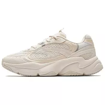 Anta Cotton Candy Retro Comfortable Non-Slip Wear-Resistant Lightweight Low-Top Casual Shoes Women sneaker White Khaki 122528889-2 38