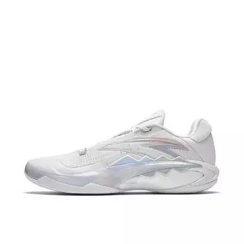 Anta Crazy 1 удобные простые модные амортизирующие нескользящие низкие баскетбольные кроссовки мужские белые 112421106S-2 44.5