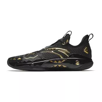Anta Crazy Tide 5 Pro Glory Cement Nemesis Shock Absorption Wear-Resistant Low-Top Carbon Plate Basketball Shoes Men sneaker Black Gold 112531133S-3 41