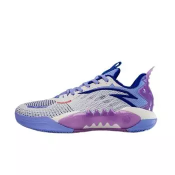 Anta Crazy Tide 5 TD Comfortable Fashion Shock Absorption Durable Low-Top Basketball Shoes Men sneaker Blue Purple 112511608S-2 42