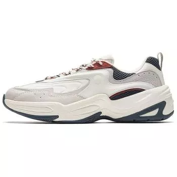 Anta Cross Retro Повседневные амортизирующие нескользящие низкие папины туфли мужские кроссовки белые серые 112348850-7 40.5