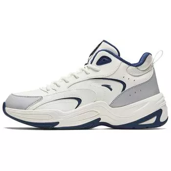 Anta Cross-Style Versatile Fleece Warm Non-Slip Low-Top Casual Shoes Men Sneakers White Gray Blue 112448957-1 39