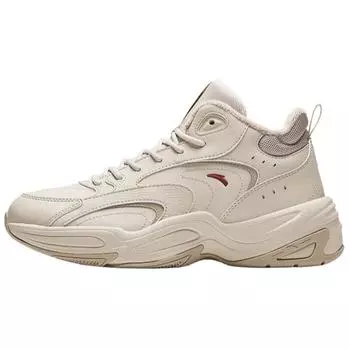 Anta Cross Trendy Versatile Fleece Non-Slip Warm Low-Top Casual Shoes Women sneaker Beige 122448957-3 37.5