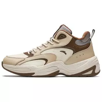 Anta Cross Trendy Versatile Fleece Non-Slip Warm Low-Top Casual Shoes Men sneaker Light-Brown 112448957-2 44