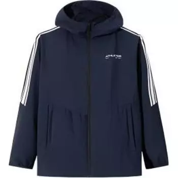 Anta Цветовой блок, худи на молнии, удобная, дышащая, универсальная куртка, мужская куртка, полуночно-синяя 152517616-2 2XL