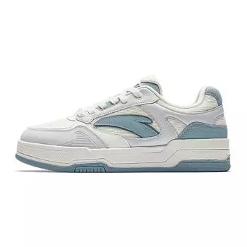 Anta Cyber Trendy Retro American Street High-Top Lightweight Breathable Non-Slip Low-Top Skate Shoes Women sneaker White Gray Blue 922538012-2 35.5