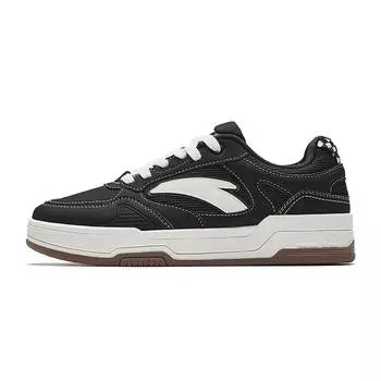 Anta Cyber Trendy Retro American Street Increased Wear-Resistant Lightweight Breathable Non-Slip Low-Top Skate Shoes Women sneaker Black 922538012-4 36
