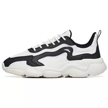 Anta Dancing 2.0 Ткань Синтетическая кожа Амортизация Нескользящие Износостойкие Низкие Повседневные Туфли Женские Кроссовки Белый Черный 122238860-2 39