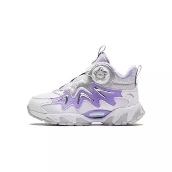 Anta Детская круглая головка с ручкой, простая, удобная, амортизирующая, износостойкая, средняя высота, детская обувь для отдыха на природе, фиолетовая, белая, серебристая 322349977-1 30