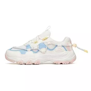 Anta Детская обувь Cat Paw Dad, удобная, модная, амортизирующая, износостойкая, дышащая, повседневная обувь, детская обувь белого, синего, розового цвета A322138825-4 36