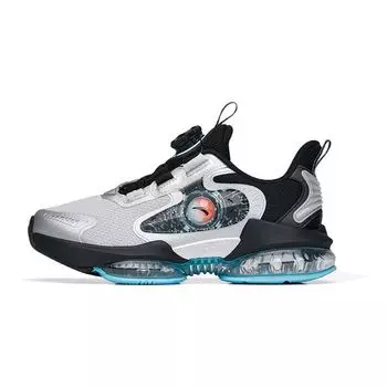 Anta Детская обувь UFO 4.0, нескользящая, амортизирующая, износостойкая, повседневная, детская обувь, серебристая, черная, синяя 312235588-12 35