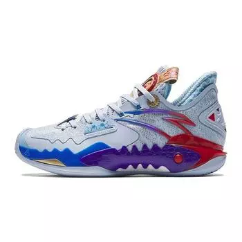 Anta Детские баскетбольные кроссовки Crazy Tide 5, модные, удобные, амортизирующие, прочные, с низким верхом, детские баскетбольные кроссовки, синие 312331101-3 40