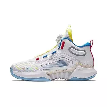 Anta Детские баскетбольные кроссовки Shark Tooth, удобные, нескользящие, прочные, с низким верхом, детские баскетбольные кроссовки, белые 312331103-4