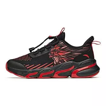 Anta Детские кроссовки Red Flame Sports с нескользящей подошвой, амортизирующие, износостойкие, дышащие, с низким верхом, детские кроссовки черного цвета 312115511-1 37