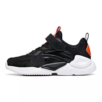Anta Детские нескользящие амортизирующие износостойкие дышащие низкие кроссовки для бега Детские кроссовки для бега черные оранжевые 312038831-3 38