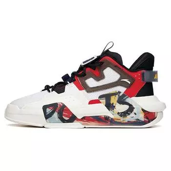 Anta Dominance низкие кроссовки с сцеплением и теплом женские кроссовки белые черные красные 122138081S-3 36