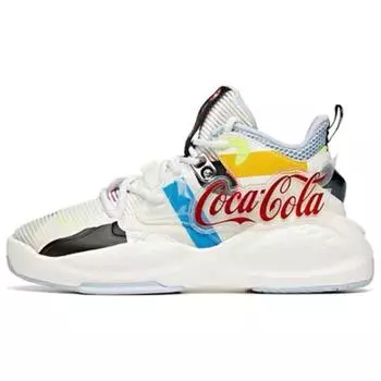 Anta Dominator амортизирующие нескользящие прочные спортивные повседневные туфли средней высоты женские кроссовки белые синие желтые 122038085S-3 37.5