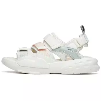Anta Dominator Velcro Beach Sports Sandals Women Sandals White Brown Green 922226963-3 39