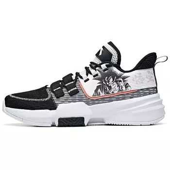 Anta Dragon Ball Super X Goku черные удобные универсальные амортизирующие нескользящие износостойкие низкие баскетбольные кроссовки мужские кроссовки 112021615-1 44.5