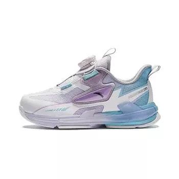 Anta Durable Breathable Low-Top Running Shoes Kids sneaker White Purple 322419962-1 32