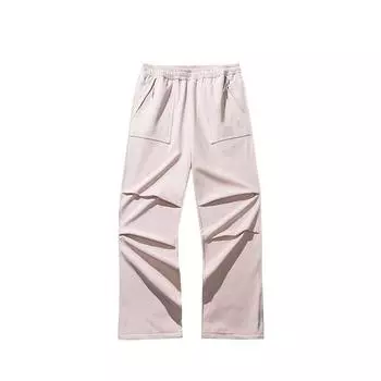 Anta Earth Shell 2.0 Outdoor Series Solid High-Waisted Comfortable Breathable Versatile Straight-Leg Sports Pants Women Pants Light-Pink 962516503-4 M