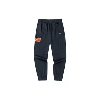 Anta Elastic Waist Cuffed Casual Sports Pants Men Bottoms Basic-Black 152318507-2 S