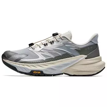 Anta Explore 2 Comfortable Fashion Shock Absorption Non-Slip Low-Top Trail Running Shoes Men sneaker White Gray 912445587-4 40