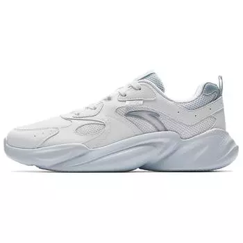 Anta Fabric Synthetic Leather Casual Lightweight Breathable Low-Top Lifestyle Shoes Women sneaker White Blue 922528802Q-1 39