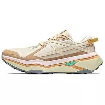 Anta Falcon 2 Comfortable Fit Fabric Shock Absorption Durable Low Top Running Shoes Women sneaker Beige Brown 122445502A-1 38
