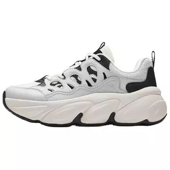 Anta Fashion Simple Cute Claw Shoes Wear-Resistant Breathable Height Increasing Low-Top Casual Shoes Women sneaker Gray Black 122538880-6 35.5