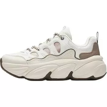 Anta Fashion Trend Cute Claw Shoes Shock Absorbing Wear Resistant Low Top Casual Shoes Women sneaker Ivory 122538880-4 36