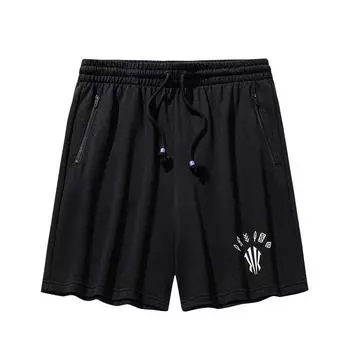 Anta Fashion Trendy Simple Printed Versatile Comfortable Lace-Up Casual Shorts Men shorts 172531303-4 XL