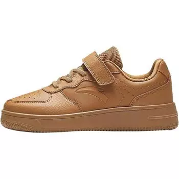 Anta Fashionable Comfortable Wear-Resistant Lightweight Shock-Absorbing Non-Slip Low-Top Kids Skate Shoes Kids Sneakers Milk-Brown A12448088-7 39
