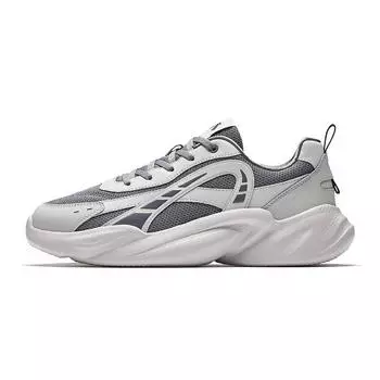 Anta Fashionable Versatile Non-Slip Breathable Wear-Resistant Low-Top Casual Shoes Men sneaker Gray 912528817Q-1 40