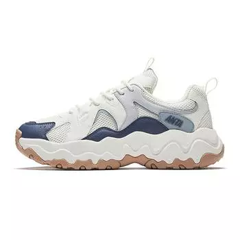 Anta Fashionable Versatile Wear-Resistant Breathable Low-Top Casual Shoes Men sneakers White Blue 912528891-2 39