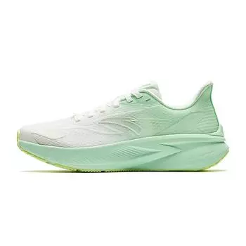 Anta Feather Lightweight Casual Running Shoes Women Sneakers White Green 922525505-1 35.5