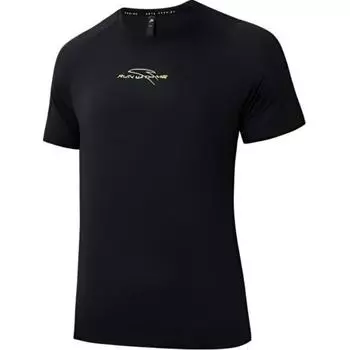 Anta Fitness Letter Round Neck Pullover Straight Short Sleeve T-Shirt Men Tops Basic-Black 152435110-4 M