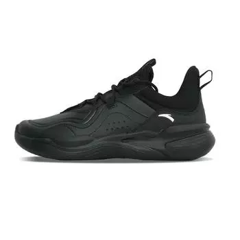 Anta Five Peaks Leather Comfortable Wear-Resistant Waterproof Non-Slip Low-Top Running Shoes Men sneaker Black 112517703R-1 39