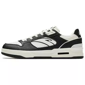 Anta Flame 1.0 Fashion Comfortable Non-Slip Wear-Resistant Low-Top Skate Shoes Men Sneakers White Black 112528091-10 40