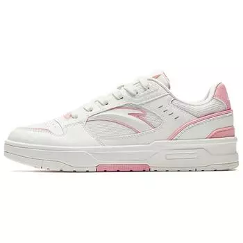 Anta Flame 1.0 Versatile Comfortable Trendy Breathable Lightweight Increased Height Low-Top Sneakers Women sneakers White Pink 122528091-5 36.5