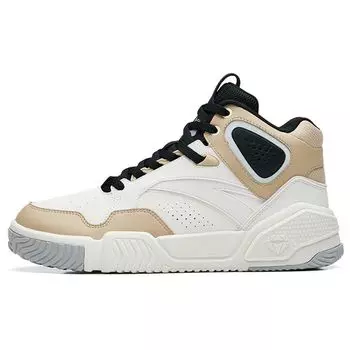 Anta Flame Fashion Удобные повседневные высокие кроссовки для скейтбординга для мужчин, белые, коричневые 112238090R-3 42